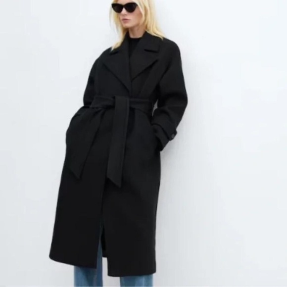 ZARA Wool Wrap Coat - Picture 2 of 16